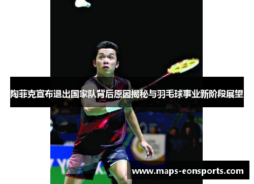 陶菲克宣布退出国家队背后原因揭秘与羽毛球事业新阶段展望 陶菲克宣布退出国家队背后原因揭秘与羽毛球事业新阶段展望